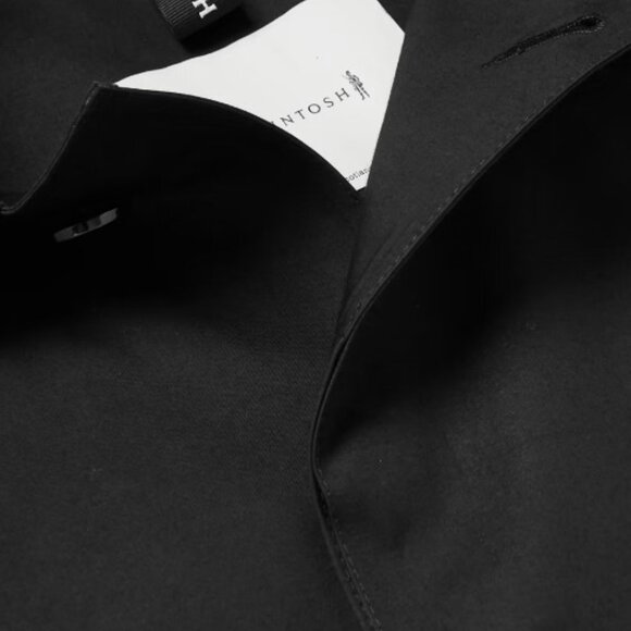 MACKINTOSHI black Oxford bonded cotton trench coat  size 40 $1195 + tax - Picture 4 of 16